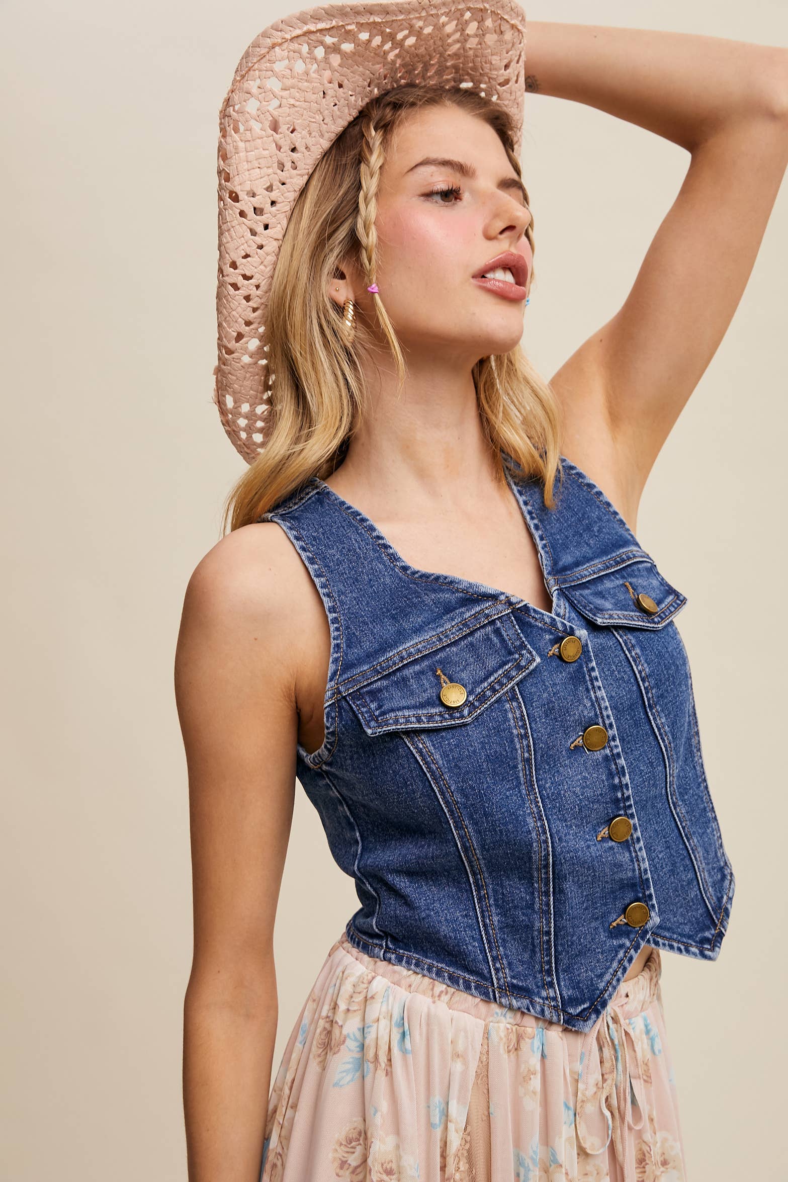 Hey Hay Denim Vest