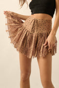 Polka Dot Mini Skort