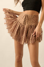 Polka Dot Mini Skort