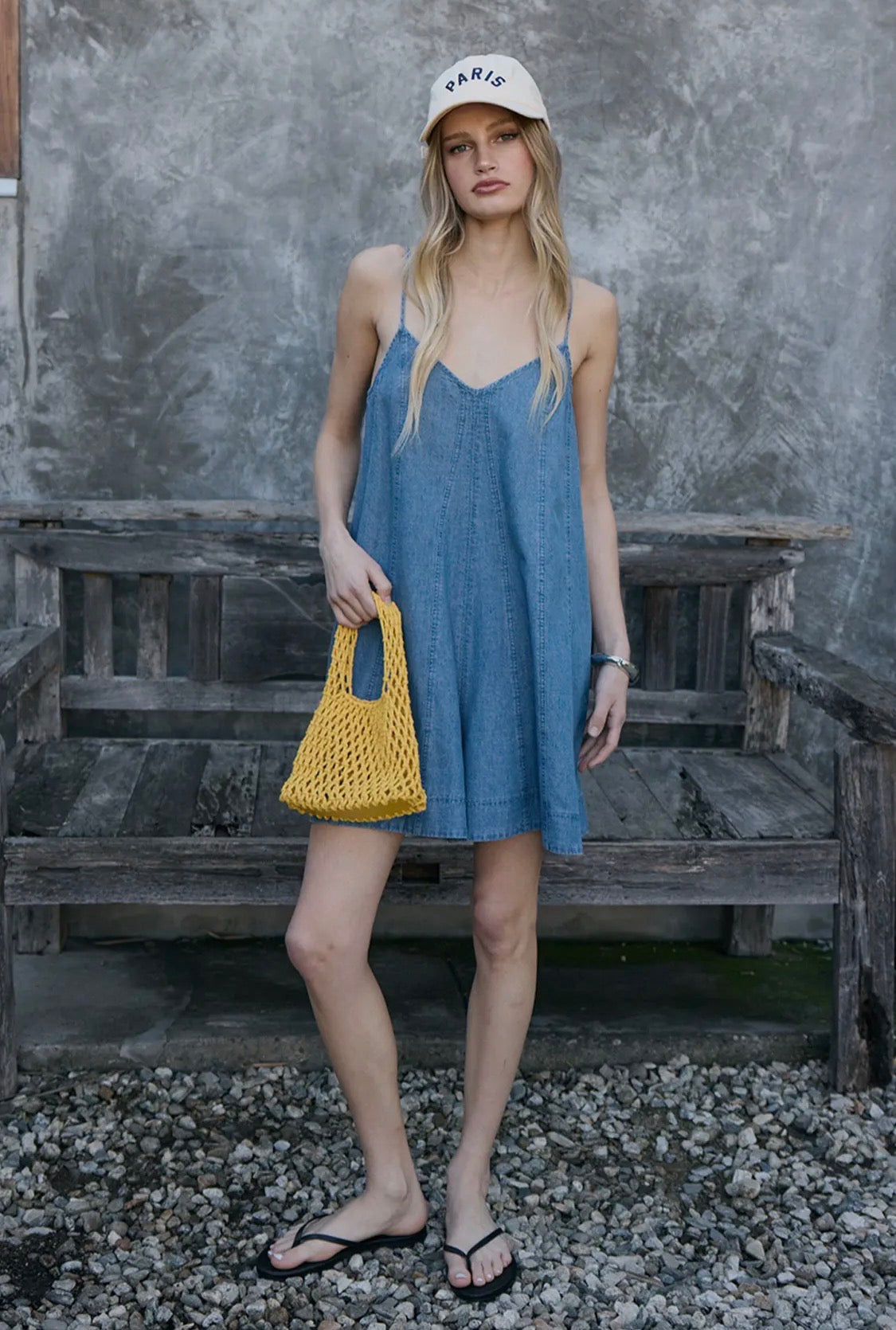Denim Romper