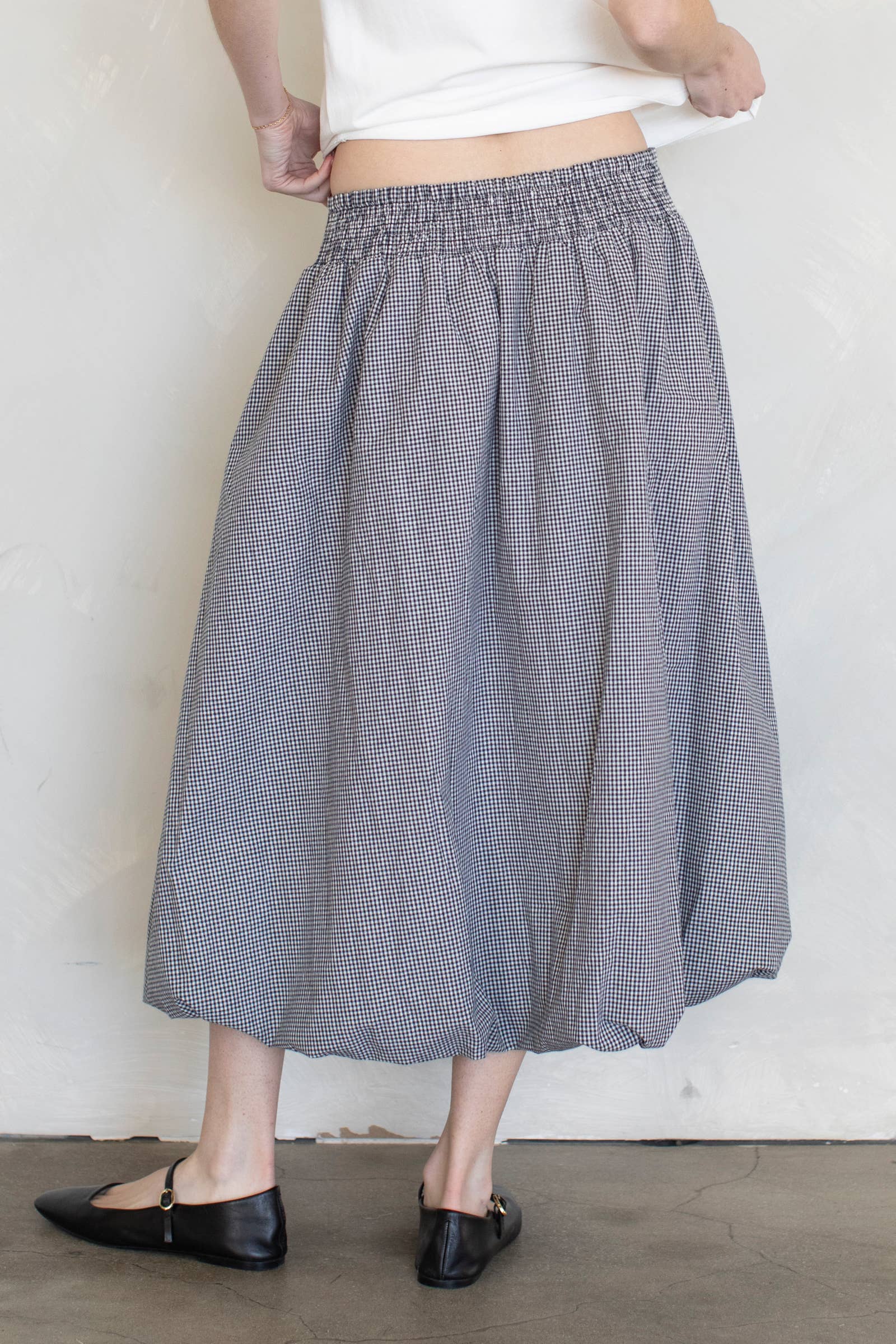 Tara Balloon Midi Skirt