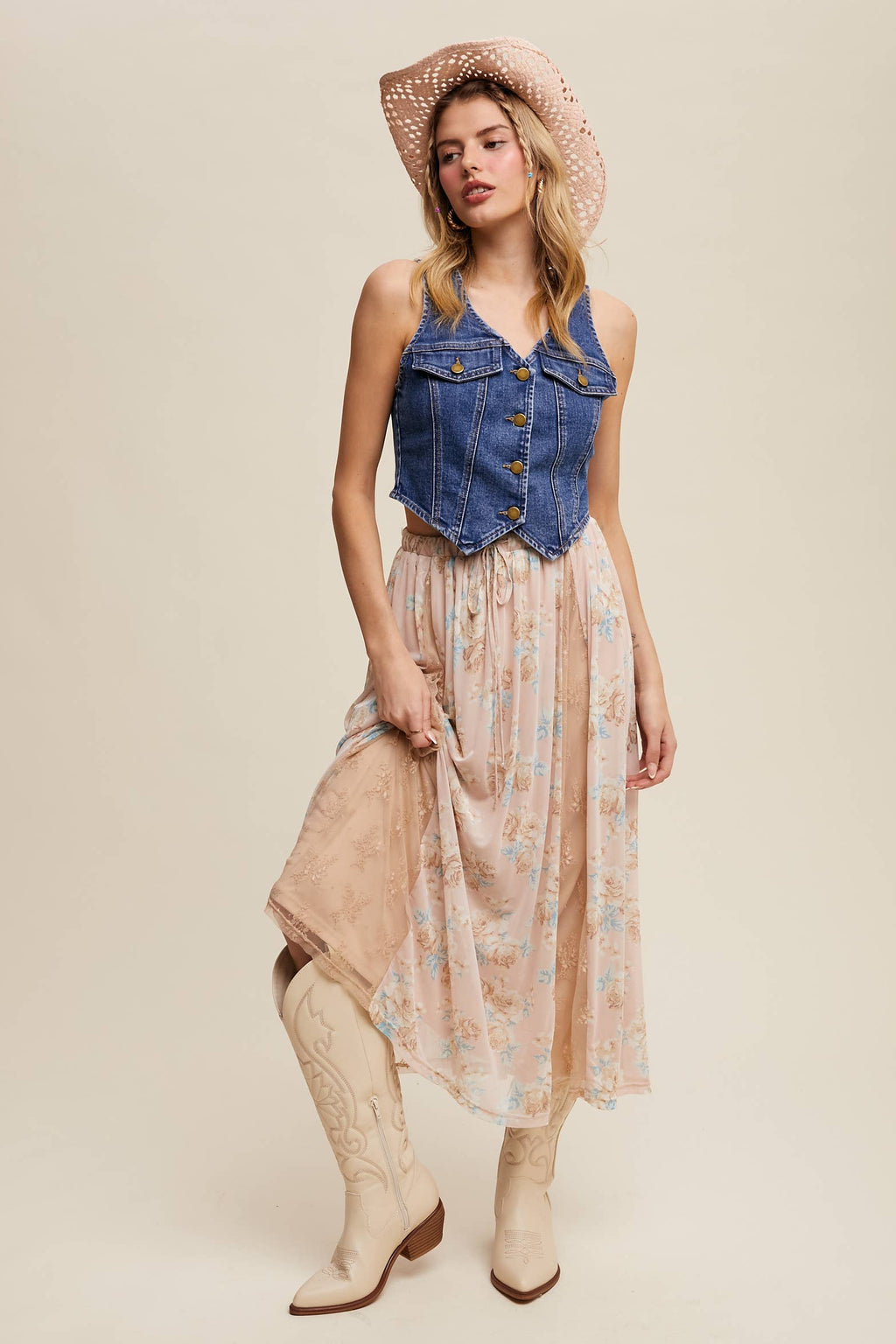 Hey Hay Denim Vest
