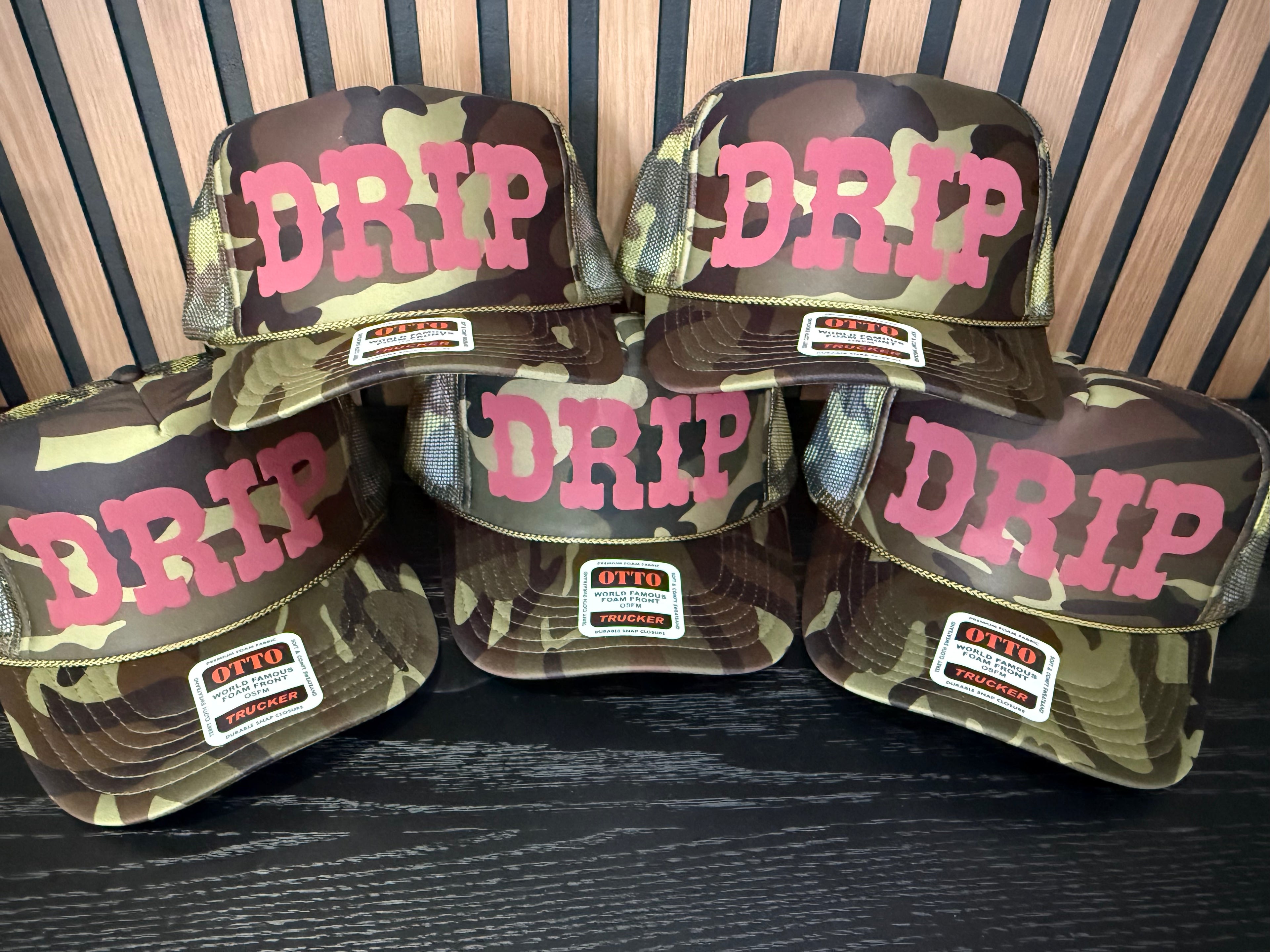 DRIP Camo Trucker Hat
