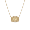 SpurWest Mini Belt Buckle Initial Necklace