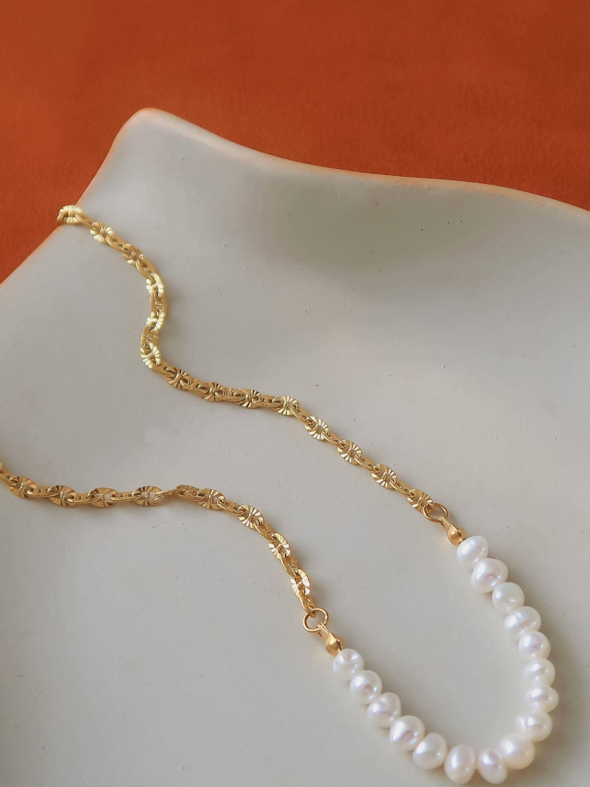 Freshwater Pearl Chain Necklace