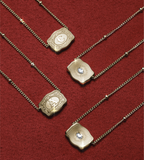 SpurWest Ultra Mini Belt Buckle Initial Necklace