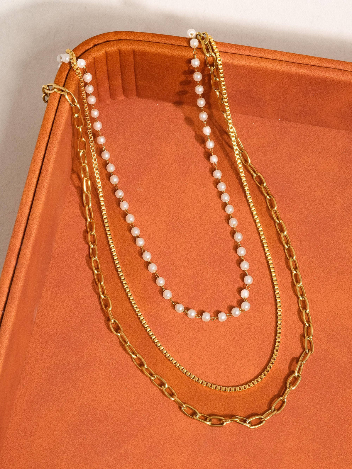 Stacked Pearl Necklace