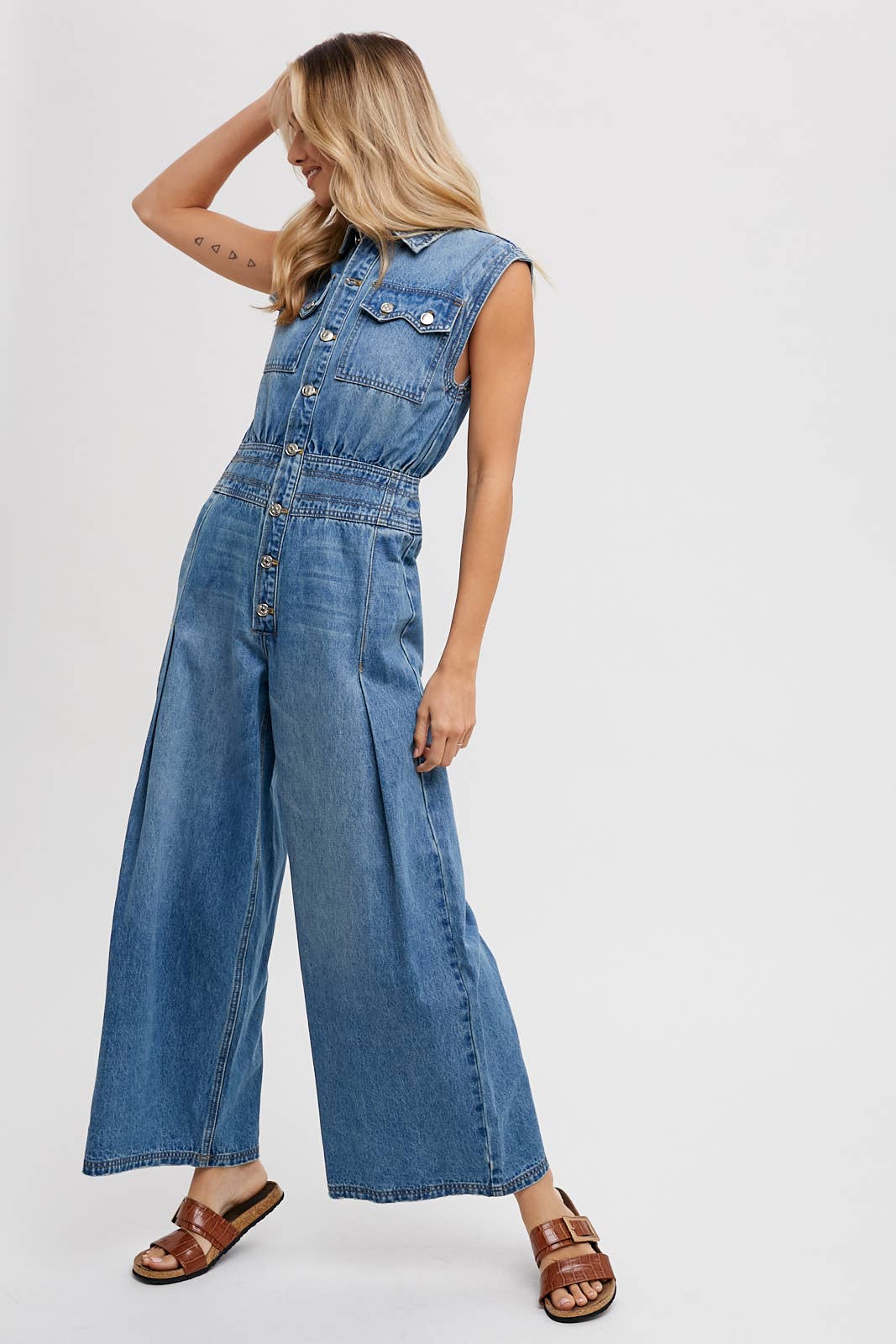 Megan Denim Jumpsuit