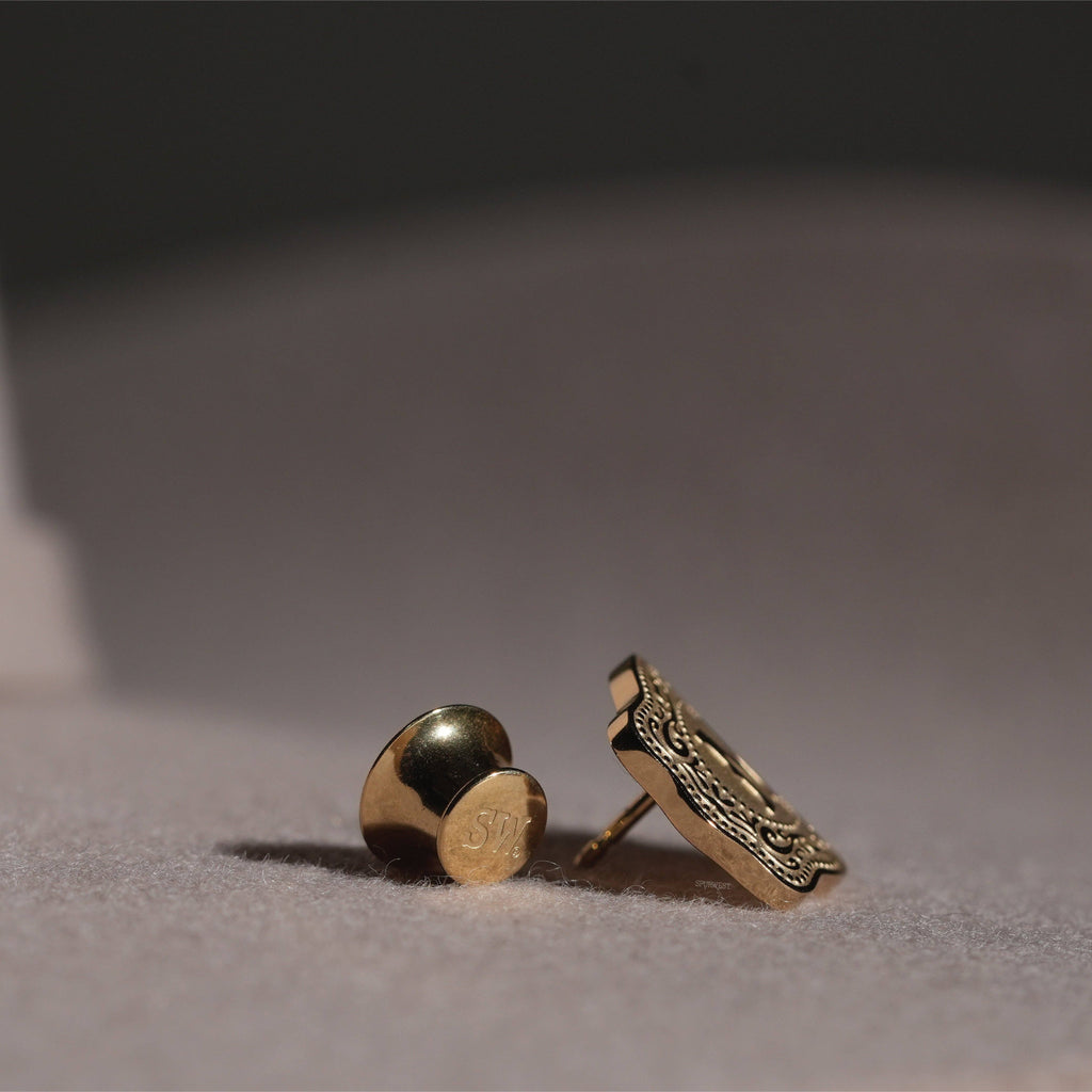 SpurWest Mini Initial Belt Buckle Hatpin