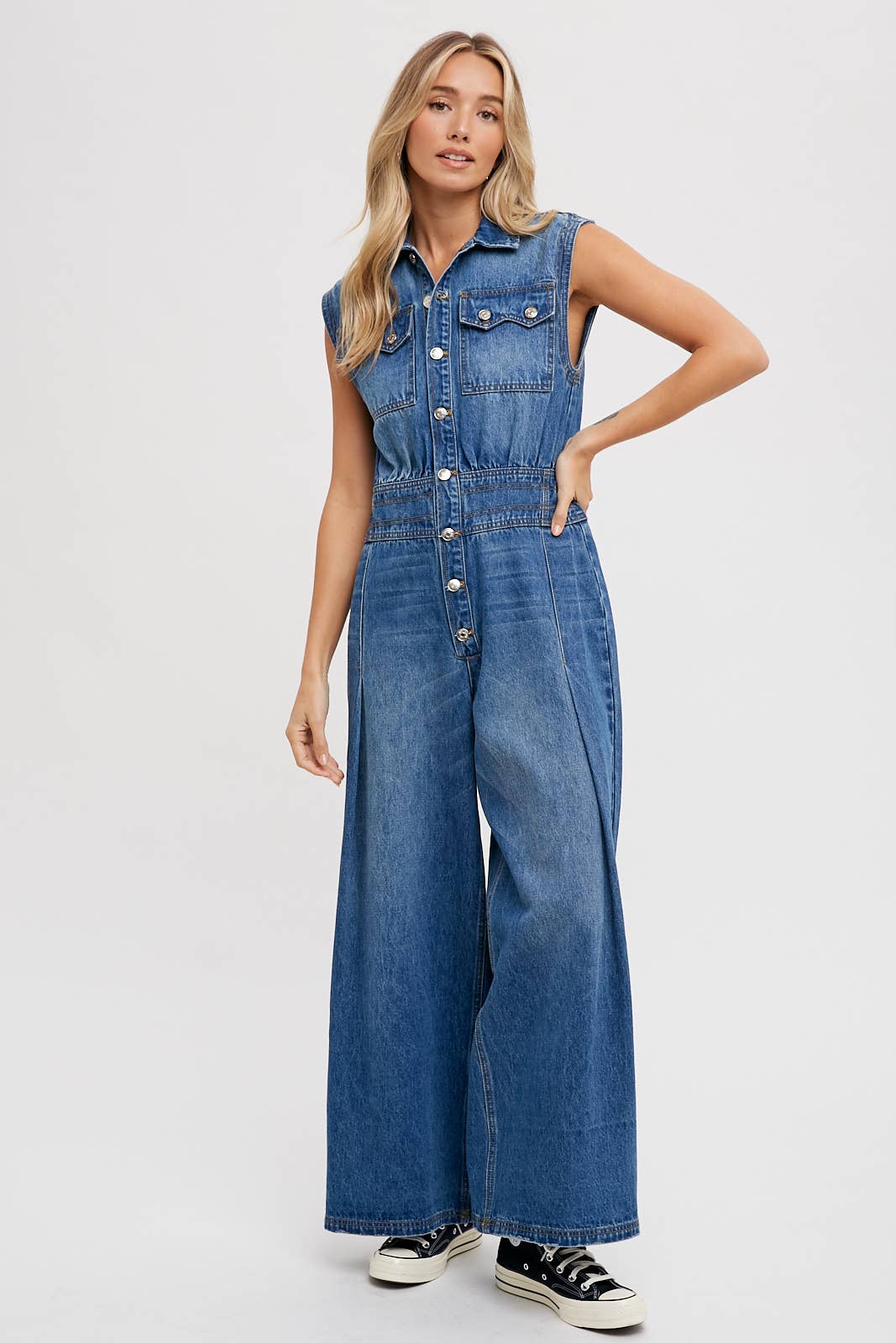 Megan Denim Jumpsuit