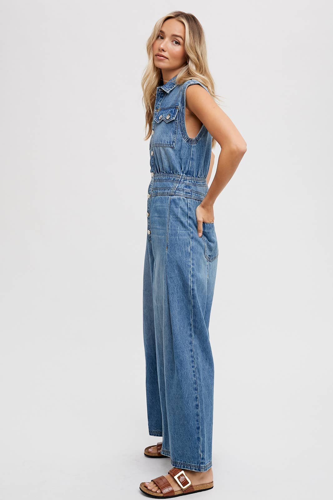 Megan Denim Jumpsuit