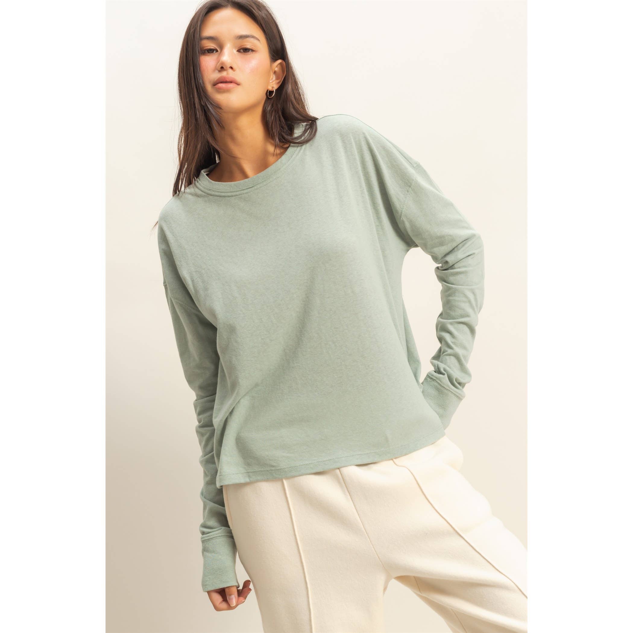 Iceberg Green Crew Tee