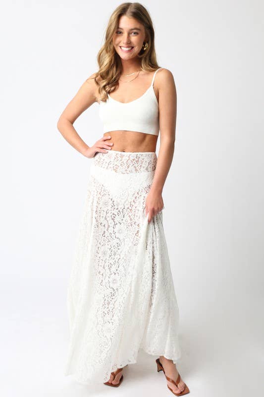 Viola Lace Maxi Skirt
