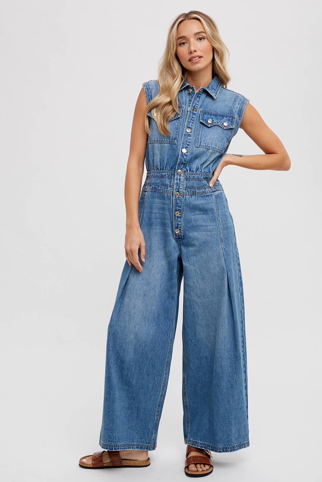 Megan Denim Jumpsuit