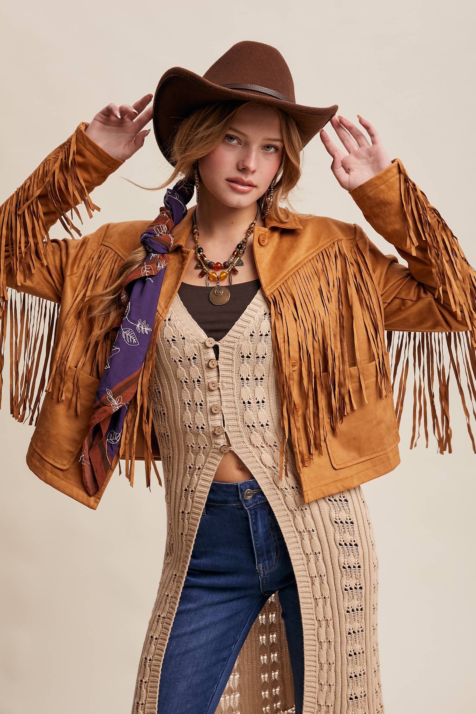 Spin Me Fringe Jacket