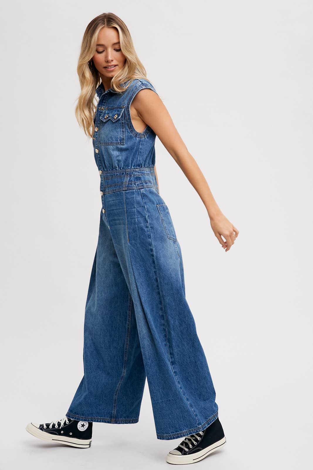 Megan Denim Jumpsuit