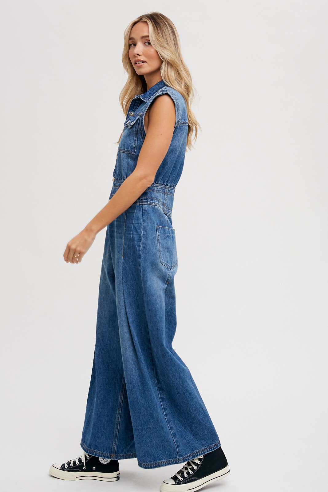 Megan Denim Jumpsuit