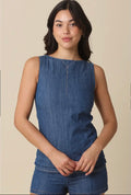 Kenna Denim Sleeveless Top