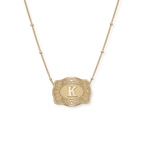 SpurWest Mini Belt Buckle Initial Necklace