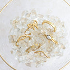 18K Gold PVD Stainless Steel Fluted Stacking Ring: Gold / 6