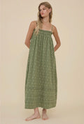 Floral Smocked Strap Dress