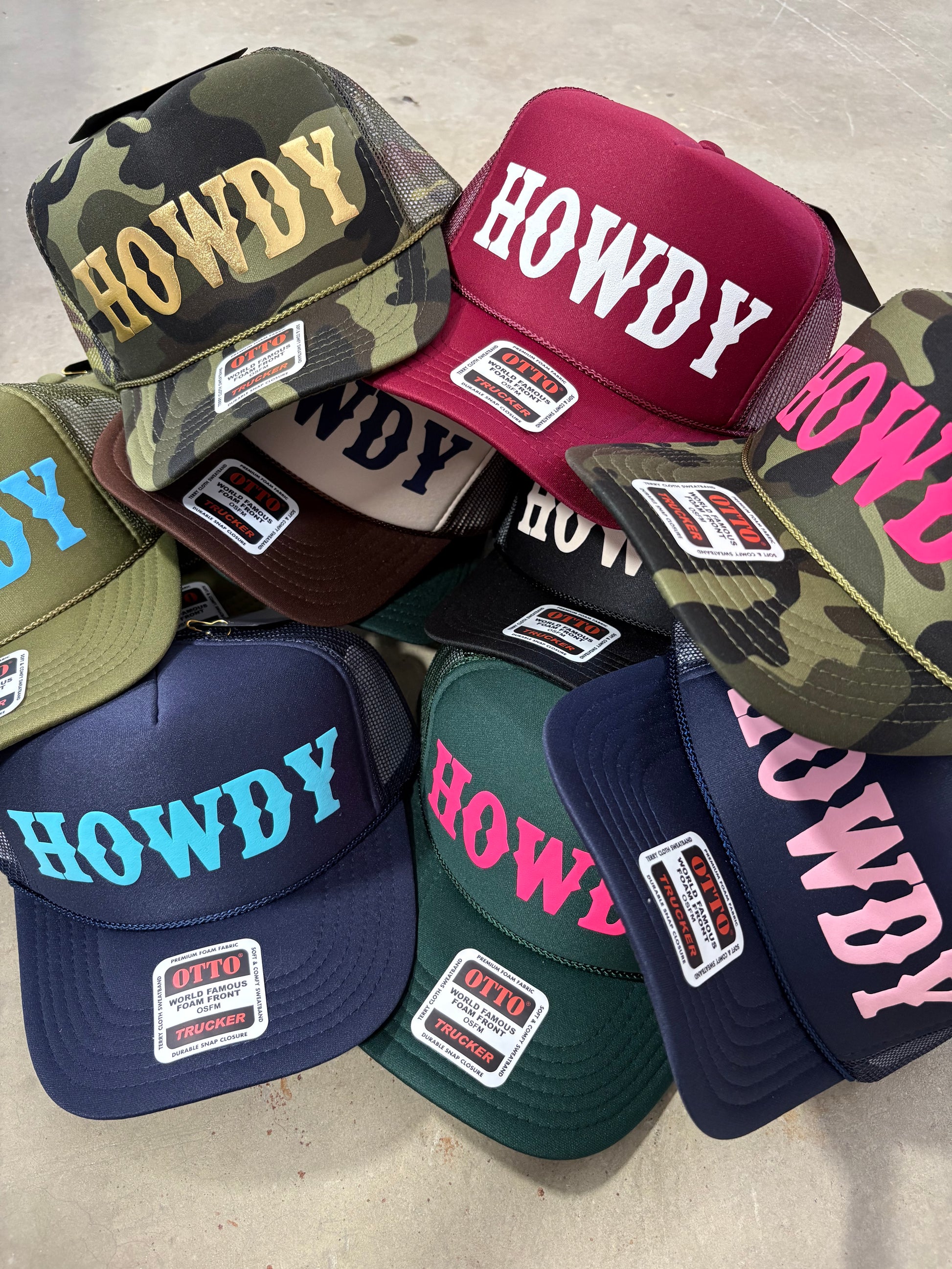 Howdy Trucker Hats