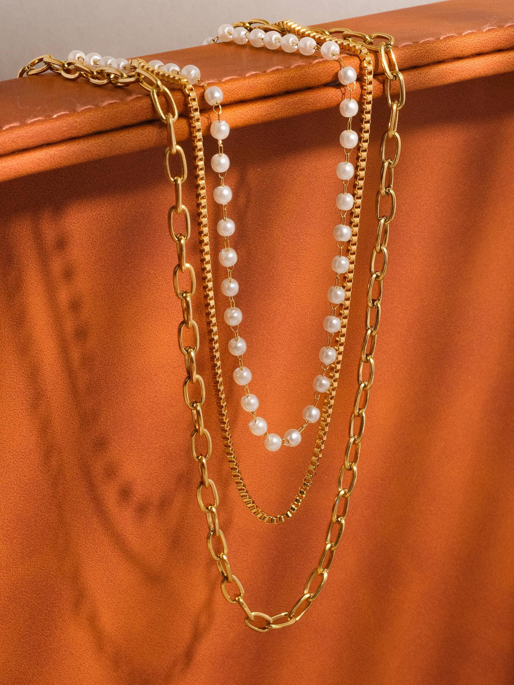 Stacked Pearl Necklace