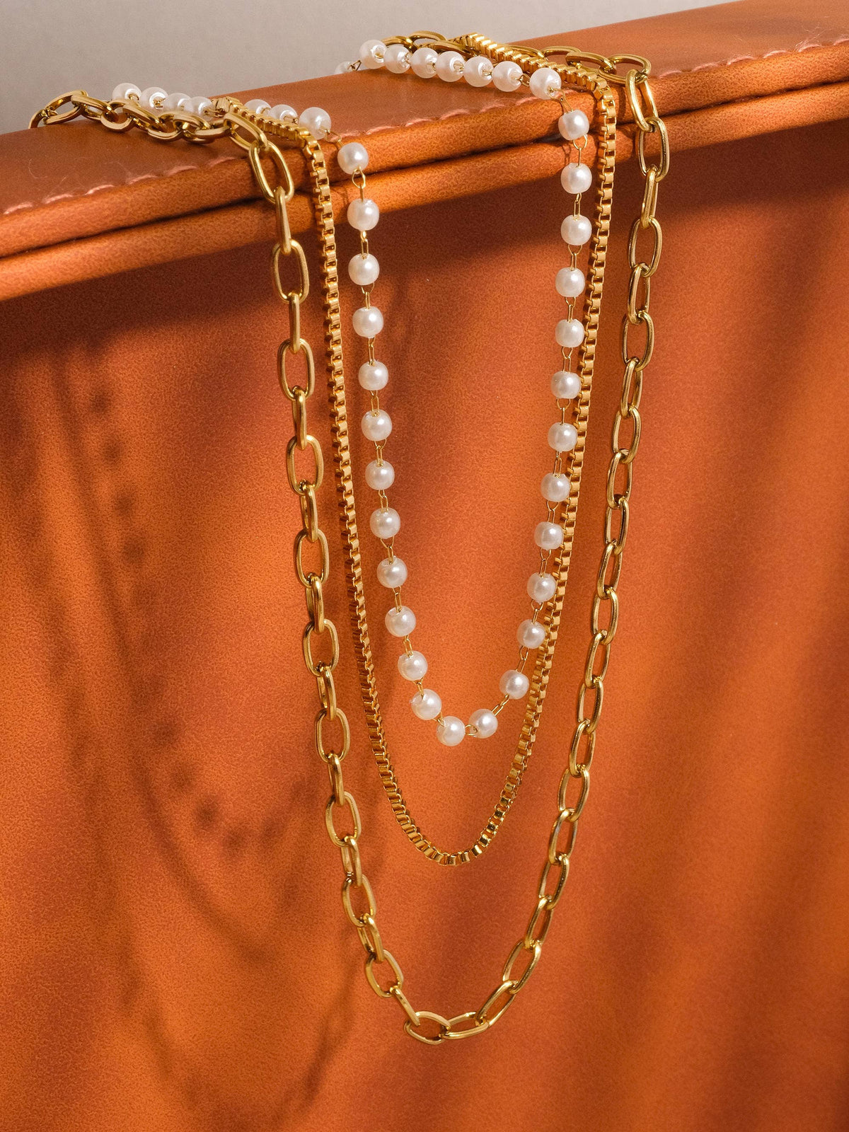 Stacked Pearl Necklace