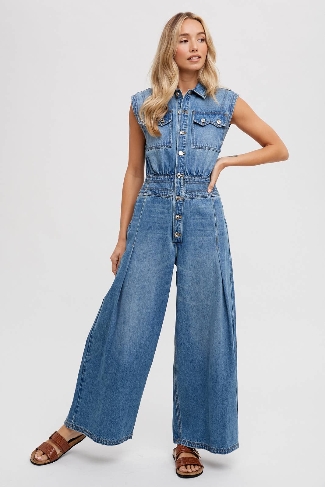 Megan Denim Jumpsuit