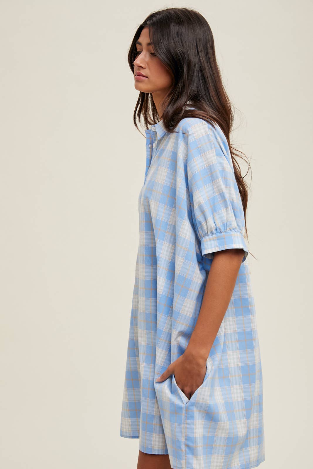 Plaid Shirt Dress