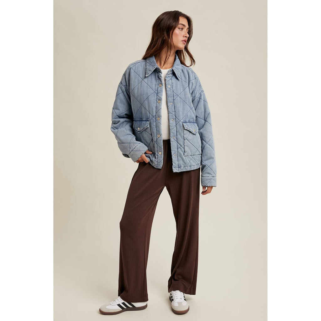 Denim Quilted Jacket
