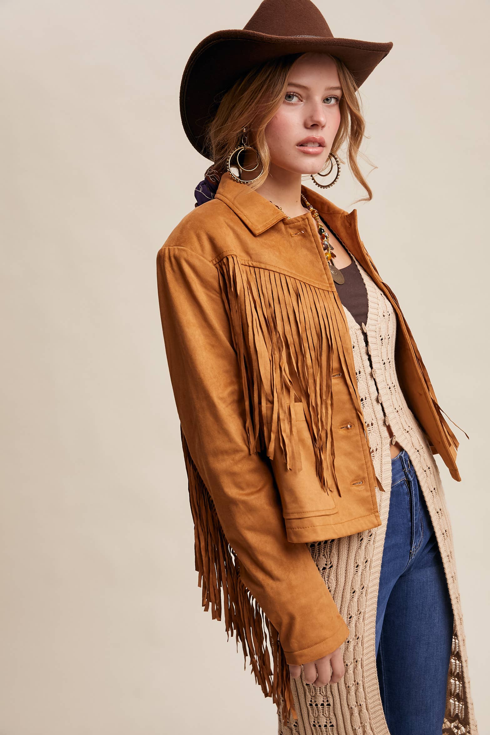 Spin Me Fringe Jacket
