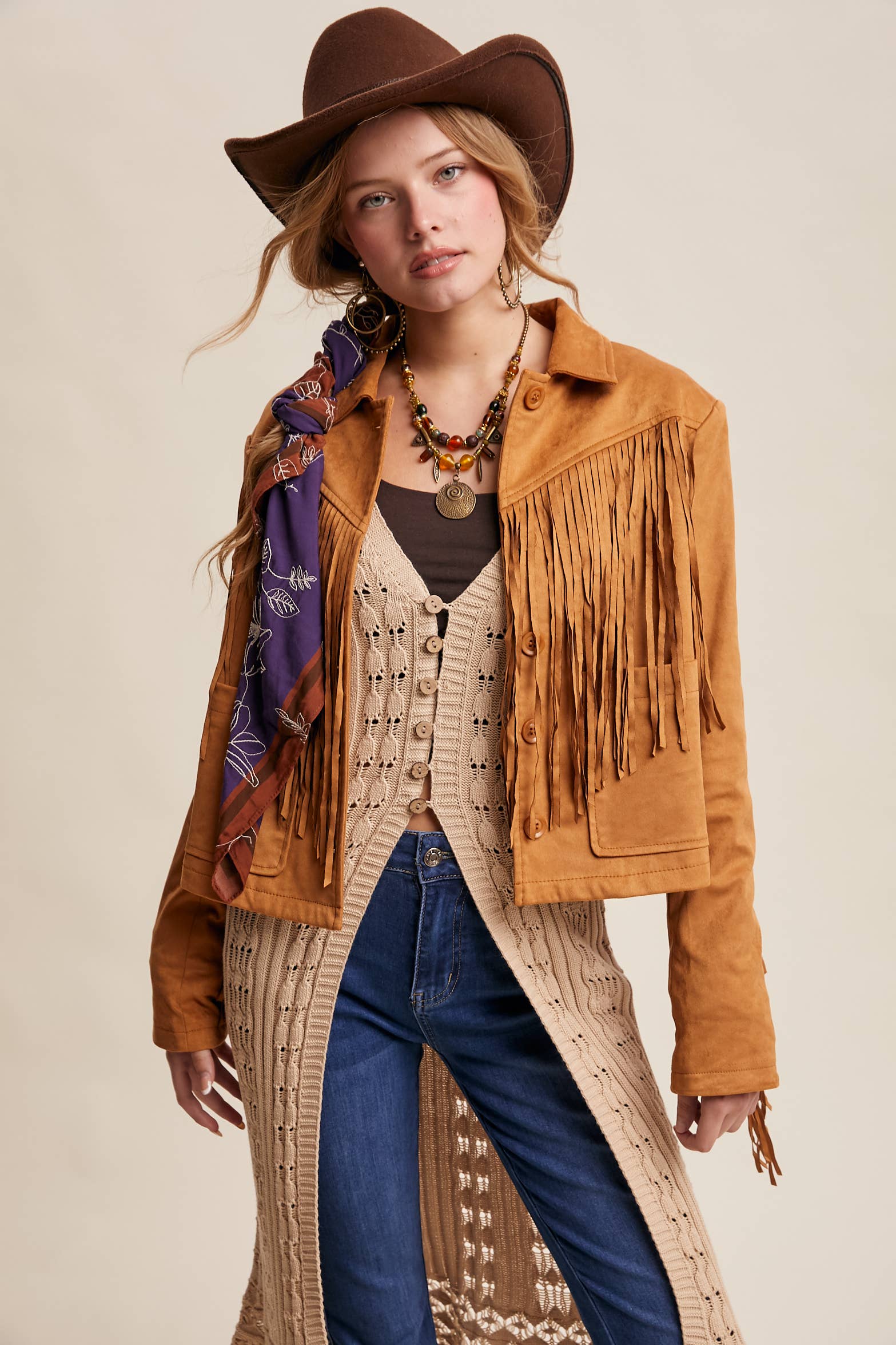 Spin Me Fringe Jacket