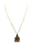 Cattle Tag Initial Necklace