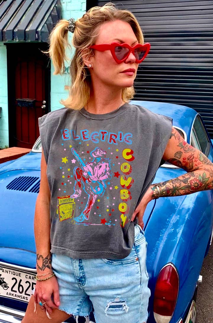 Electric Cowboy Muscle Tee