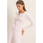 Tickled Pink Dot Top