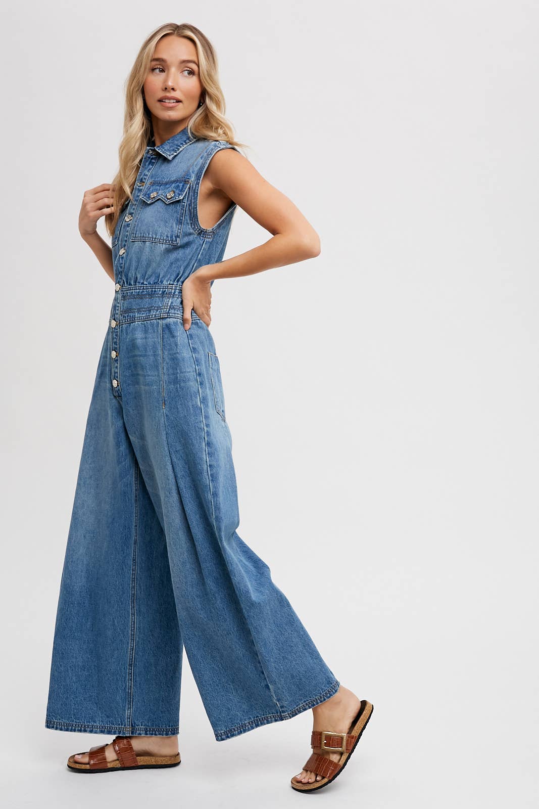 Megan Denim Jumpsuit