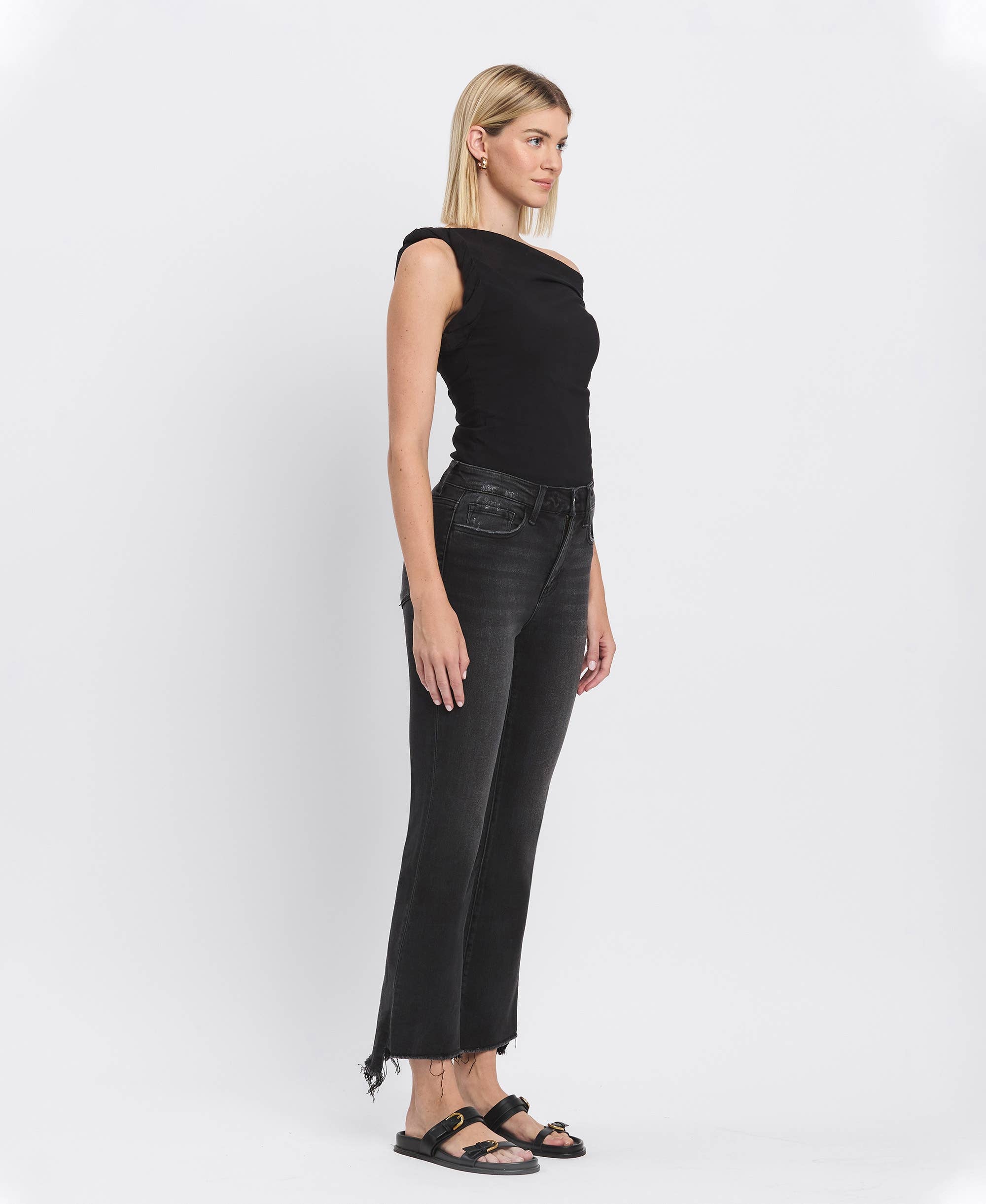 Mona Crop Flare Jeans