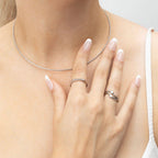 18K Gold PVD Stainless Steel Dainty Flat Blank Stack Ring: Gold / 6