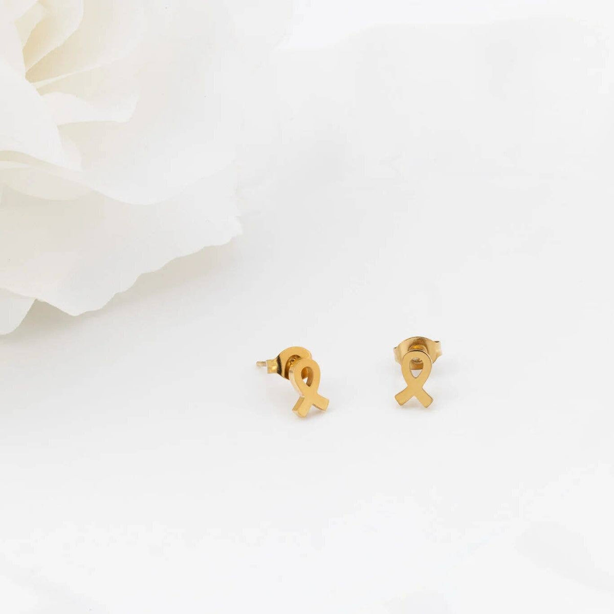 Breast Cancer Awareness Ribbon Earrings