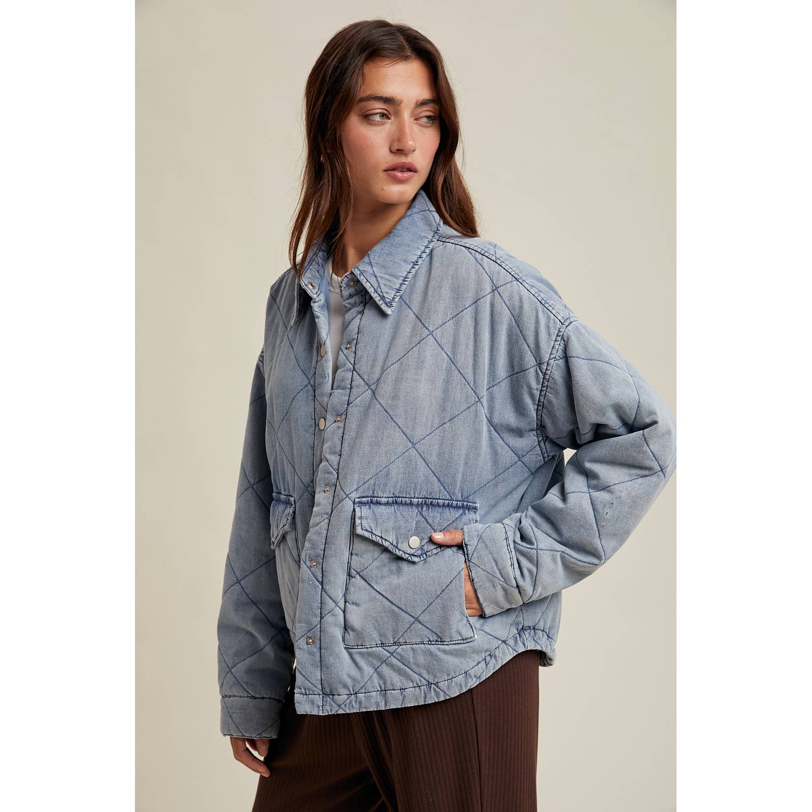 Denim Quilted Jacket