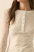 Rosette Henley Top