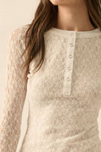 Rosette Henley Top