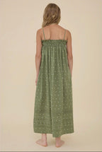 Floral Smocked Strap Dress