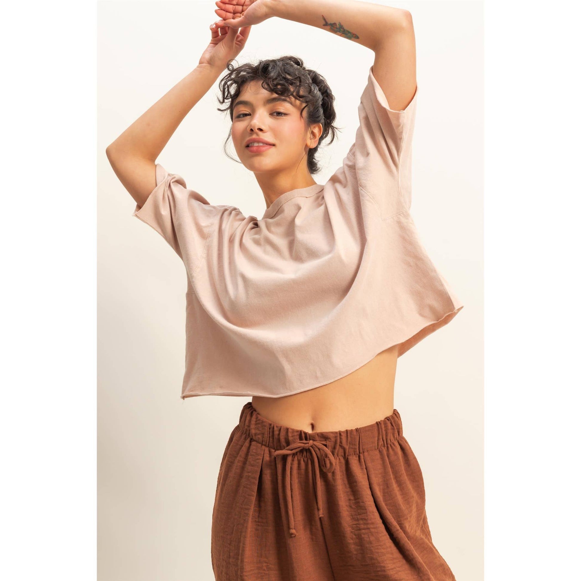 Daria Crew Neck Wide Fit Tee