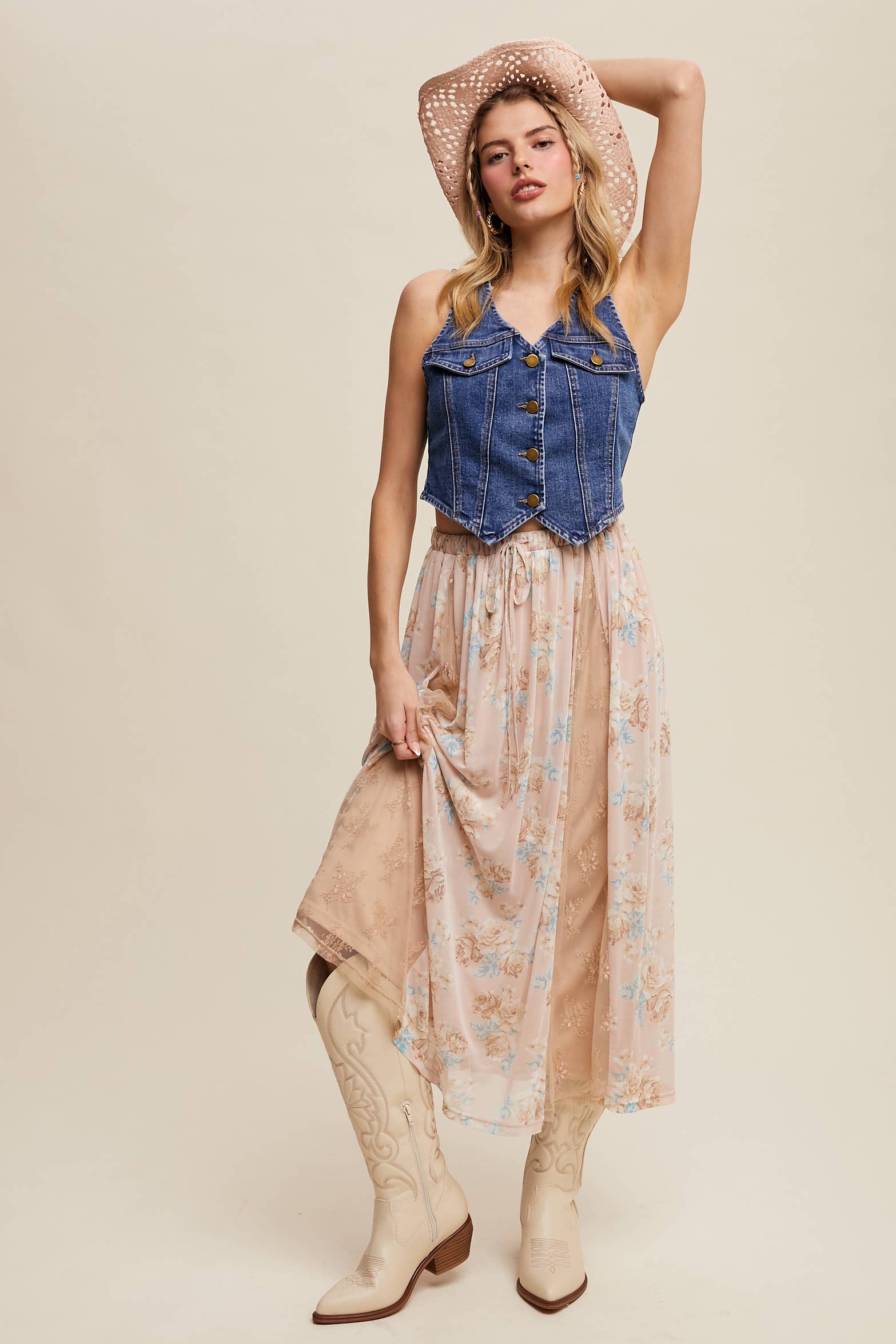 Hey Hay Denim Vest
