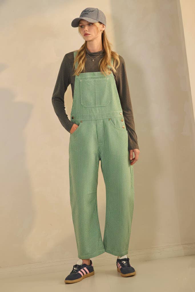 Pinstriped Overalls
