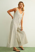 Stripe Tease Jumpsuit