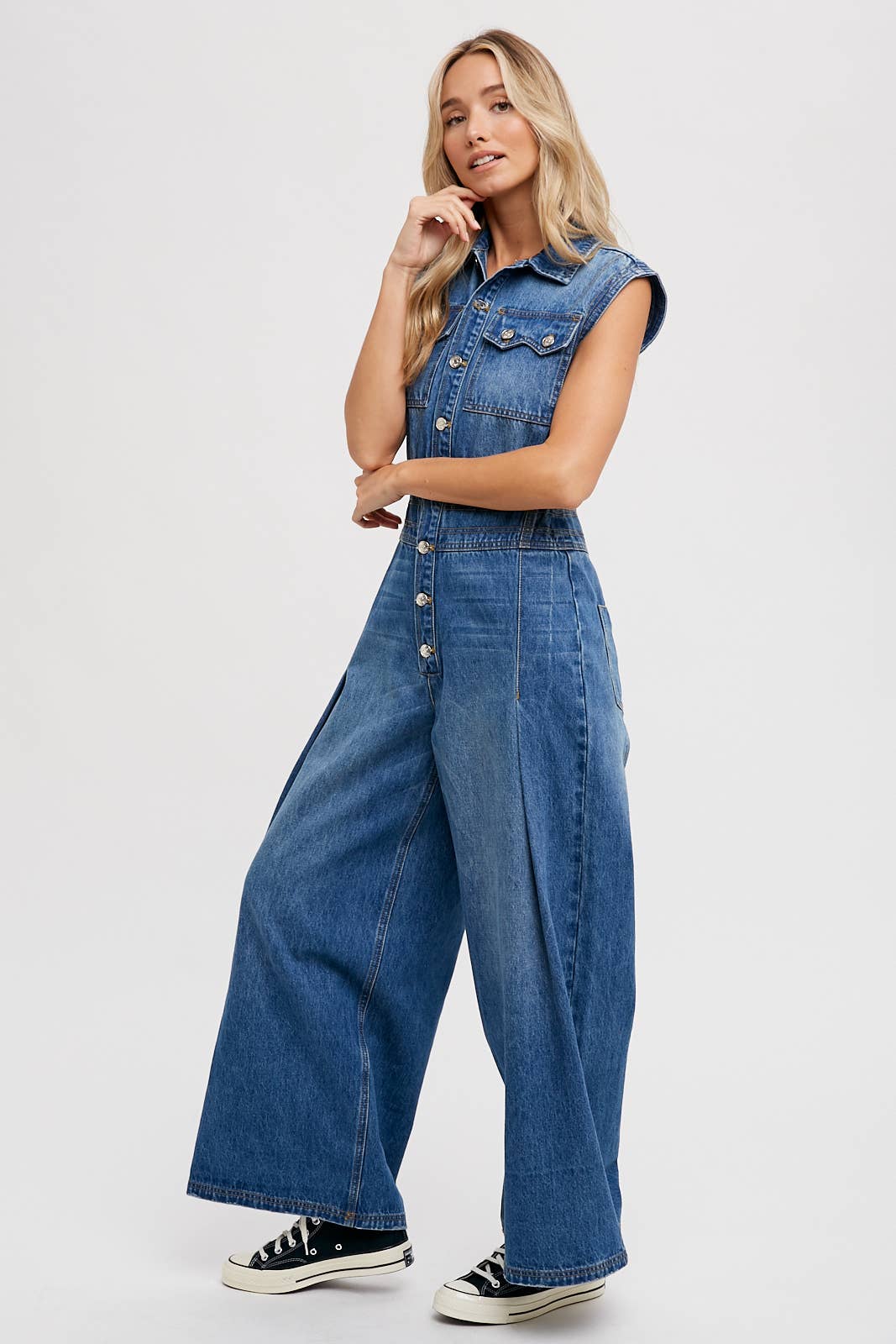 Megan Denim Jumpsuit
