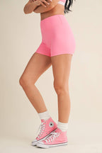Biker Shorts: Pink / M